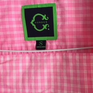 Pink Checkered C Wonder Button Down